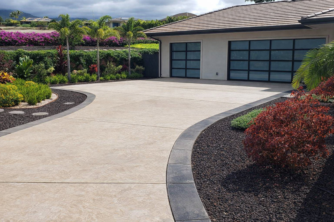 Concrete driveway building in El Centro, CA